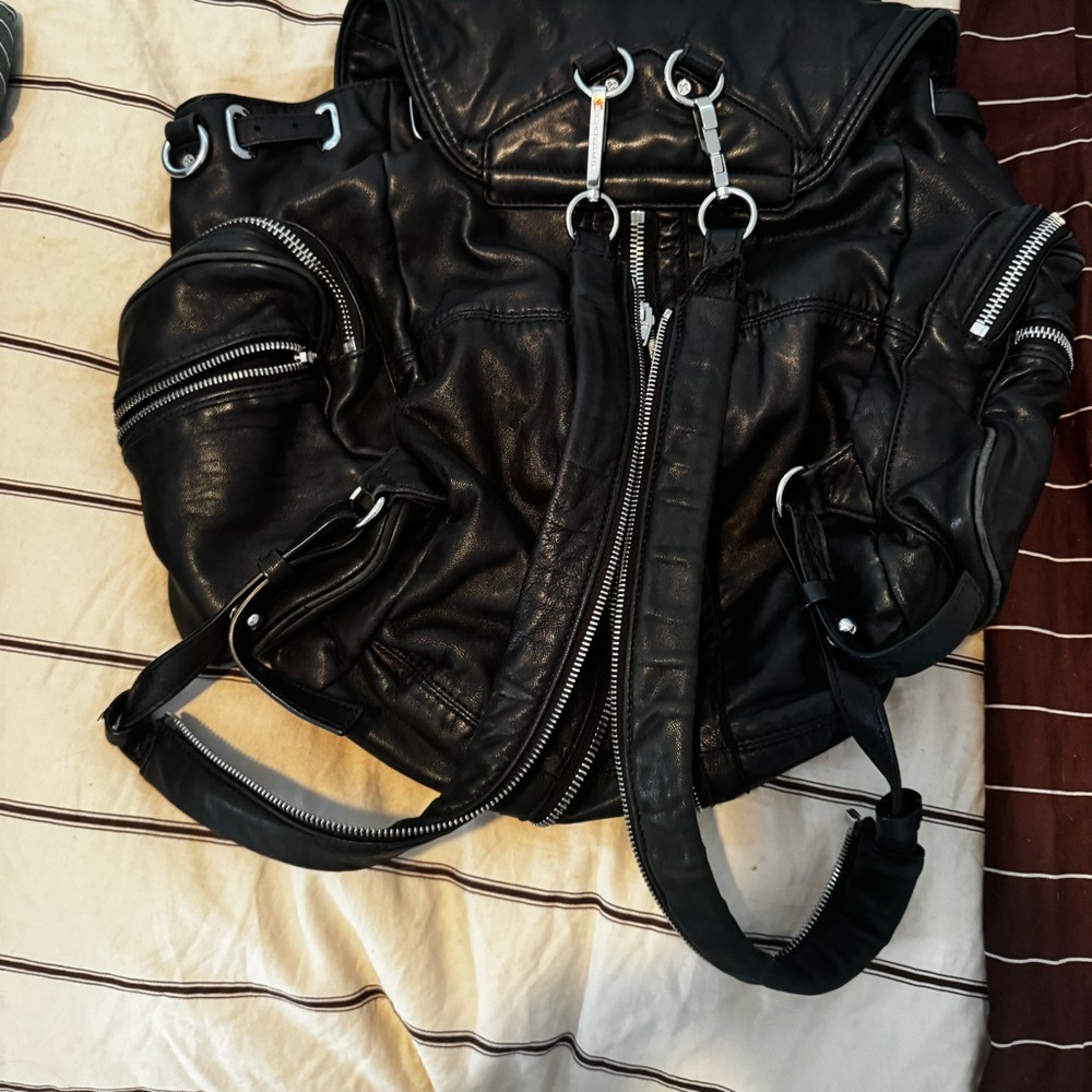 ALEXANDER WANG marti black leather backpack - Picture 7 of 9